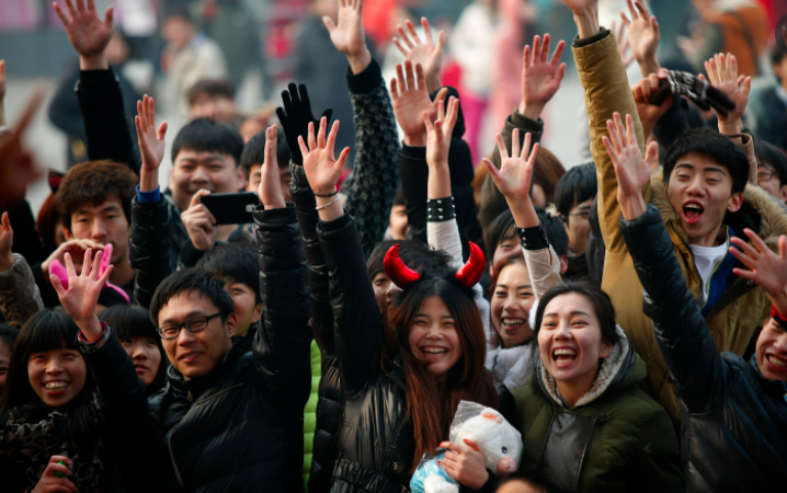 Chinese youth at an outdoor meeting. China’s socio-economic progress has been commensurate to the country’s human rights track record.