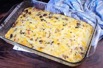 Southern Sausage Egg Casserole