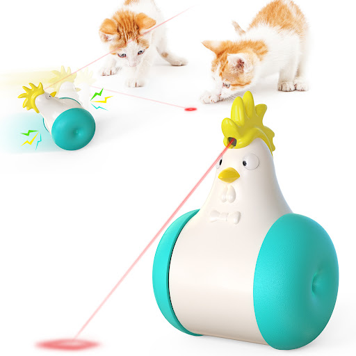 Title 9, Tumbler Cat Toy with Laser Infrared Ray