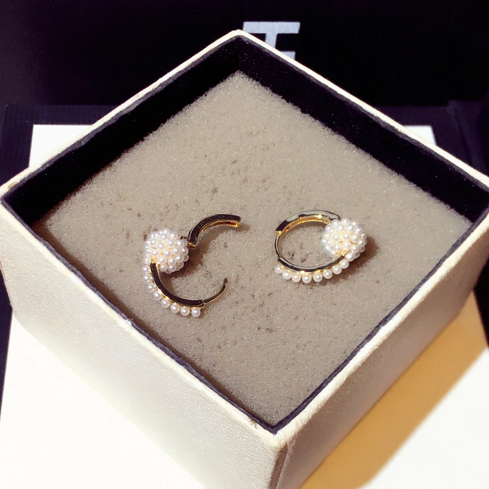 Title 6, Boucles doreilles femme tendance perles artifi...