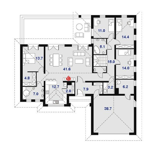 Madera 2 - Rzut parteru