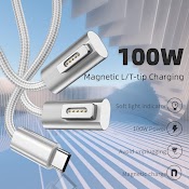 Dây Cáp Sạc Nam Châm 1M 100W Usb - C Pd Cho Magsafe 2 1