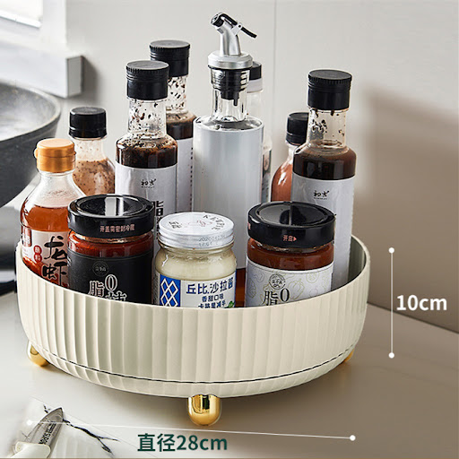 Title 5, Kitchen Rotating Shelving 360 Degree Multi func...