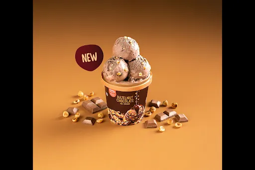 Hazelnut Chocolate Ice Cream [1 Tub, 500 Ml]