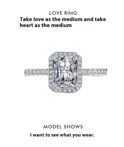 Title 5, Dames sterling zilveren moissanite ring