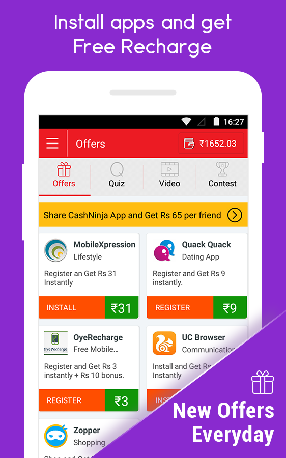 Cashninja - Free Recharge App - Android Apps on Google Play