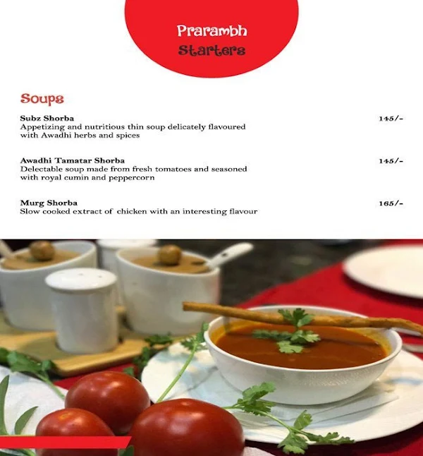 Magadh & Awadh menu 