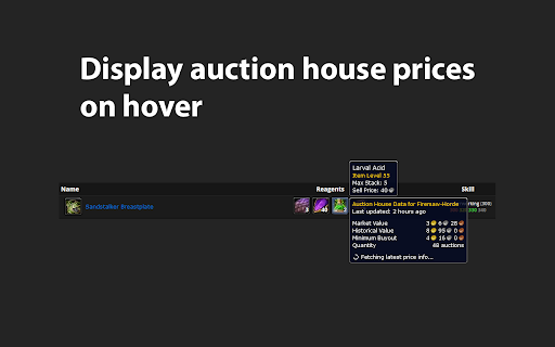 Auctionoton: Auction House Prices for Wowhead