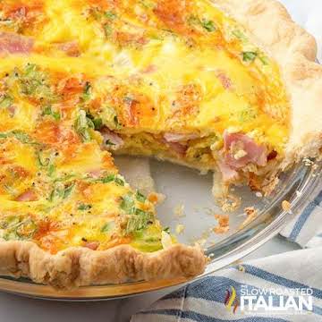 Ham and Cheese Quiche Recipe