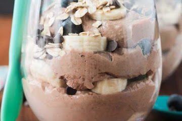 Chocolate Nice Cream Breakfast Parfait