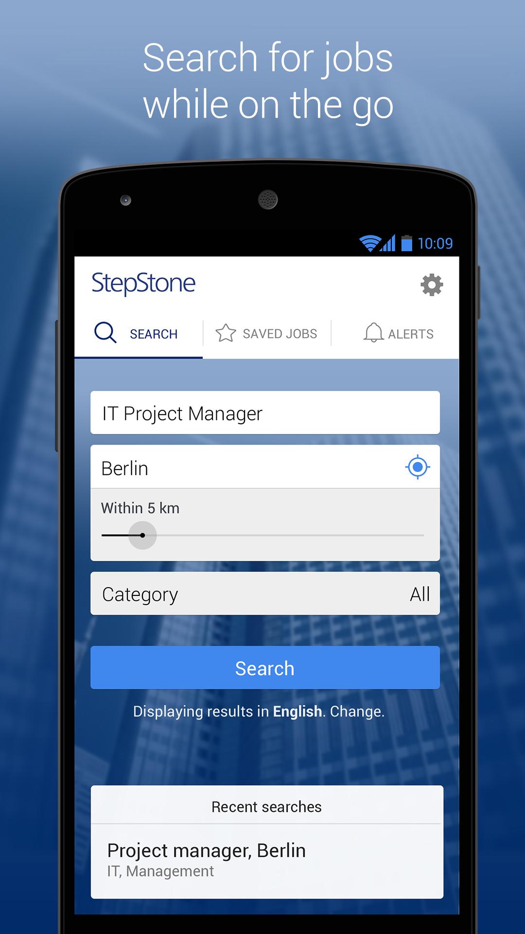 Android application StepStone Job App screenshort