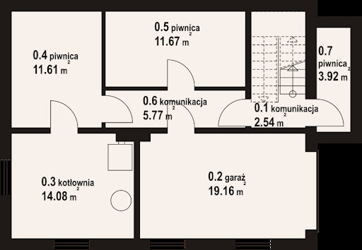 Garwolin 9 dws - Rzut piwnicy