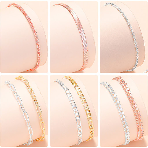 Title 3, Womens Fashion Silver Plated Geometric Bracele...