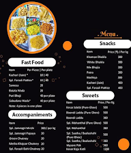 Jamnagari Farsan Mart menu 2