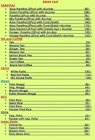 Moom's Food menu 1