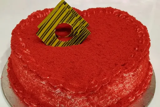 Red Velvet Cake Heart Shape