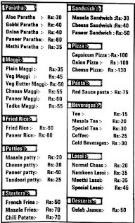 Zaika Paratha & Fast Food menu 1