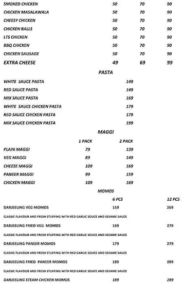 Market Street Pizza menu 