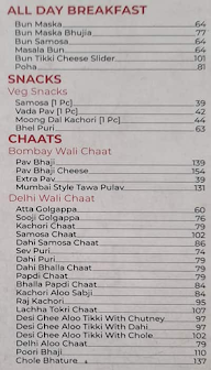 Chaat Street menu 1