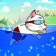 Swimming Cat  Icon