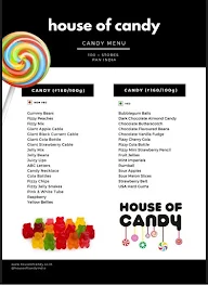 House of Candy menu 2