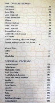 Deccan Restaurant menu 2