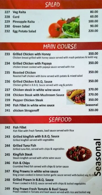 Vrundavan menu 