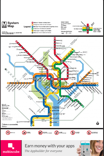 Washington DC Metro Map