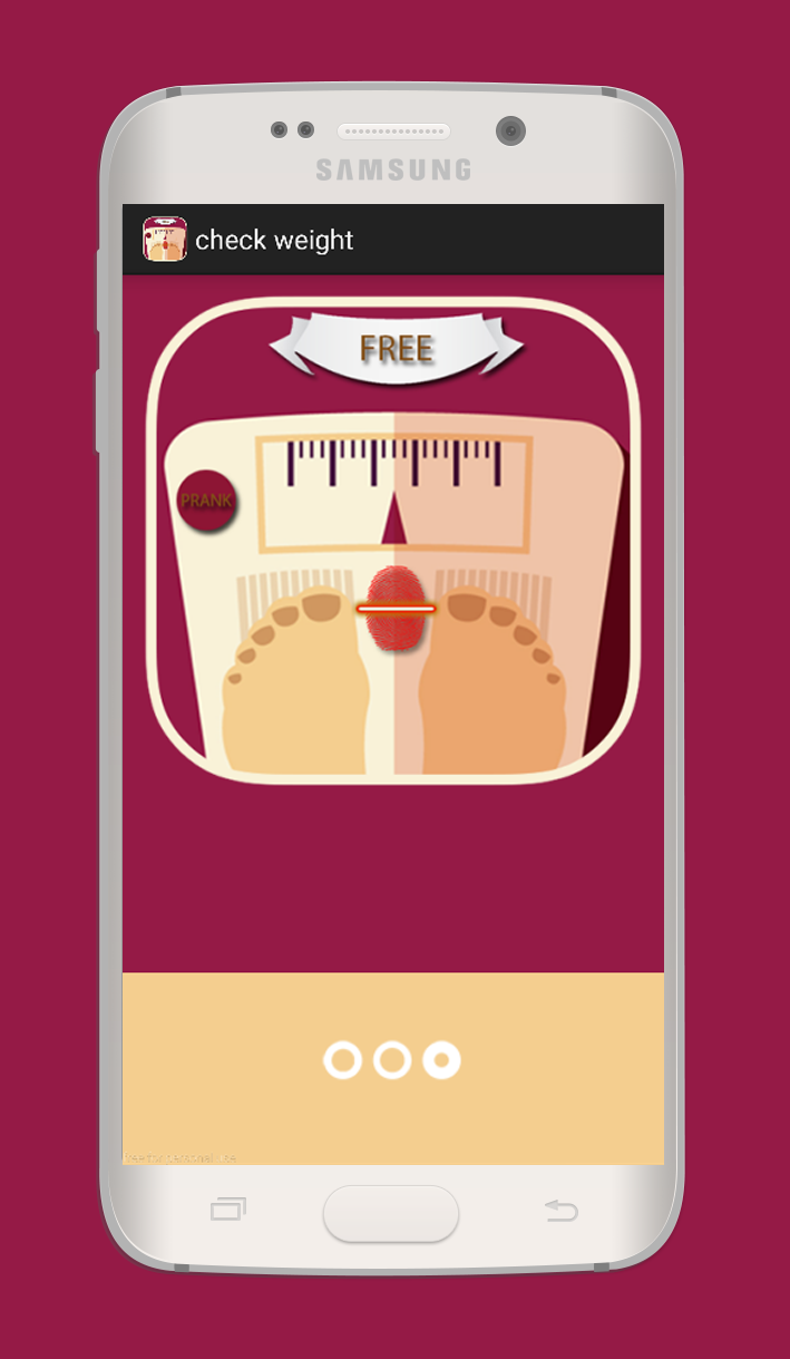 Check Weight Finger Scan Prank Screen 1