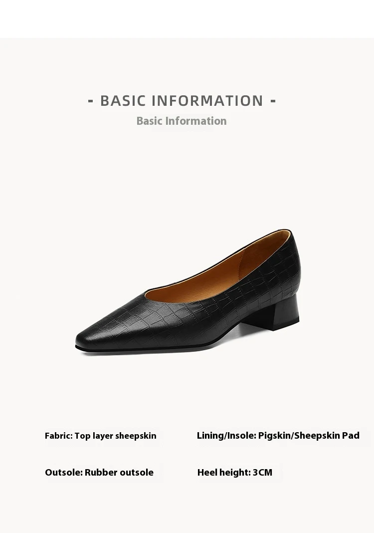 Title 5, Chaussures femme à bout pointu et talon bas épa...