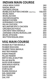 Menu of Vasco Square, Vasco, Goa