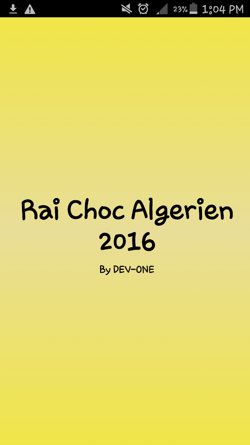 Android application Rai Choc Algerien 2016 screenshort