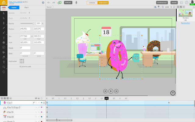 2D animation software, Flash animation