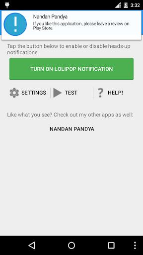 Lollipop Notification