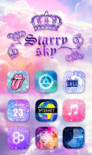 Starry Sky GO Launcher Theme