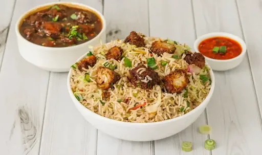 Veg Manchurian Fried Rice