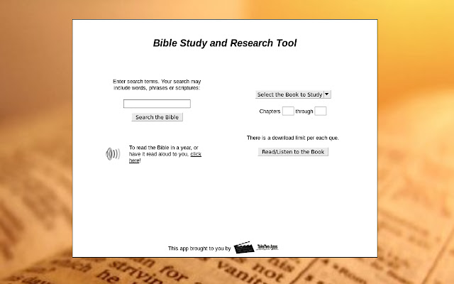 Bible Study Aid chrome extension