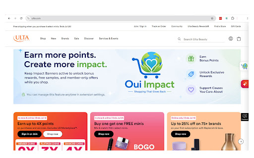 Oui Impact: Shopping Rewards & Impact screenshot 4
