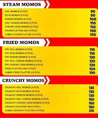 Madness Momo Cafe menu 1