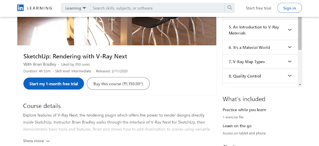 SketchUp: Rendering with V-Ray Next by LinkedIn Learning