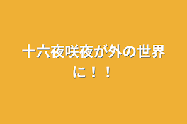 十六夜咲夜が外の世界に！！