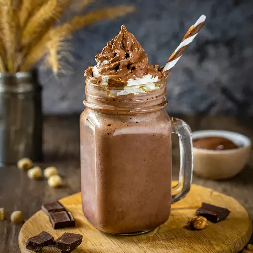 Nutella Thick Shake [450 Ml, 1 Mason Jar]