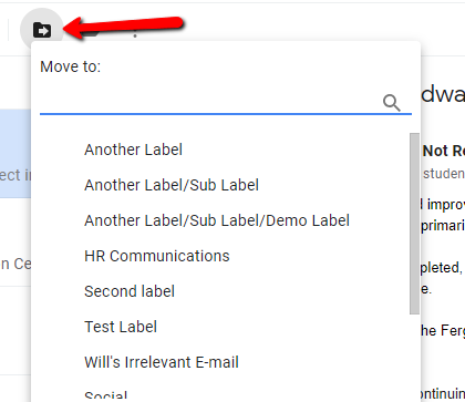 Gmail Move To