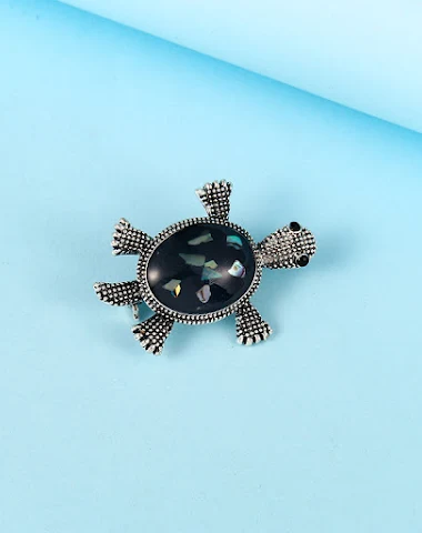 Broche tortue tendance, accessoire - 0
