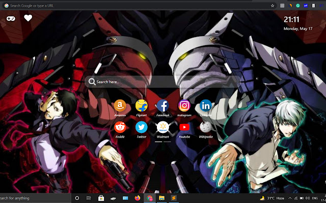 Persona 5 Wallpaper New Tab Theme chrome extension