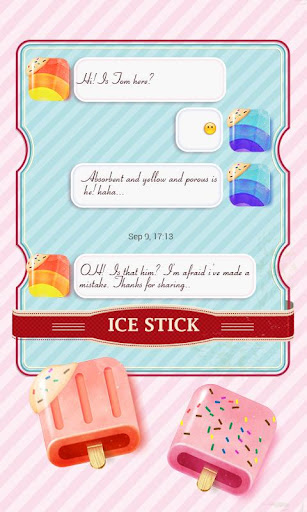 FREE GO SMS ICE STICK THEME