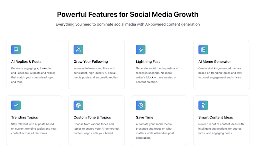 VibeReply - Grow Social Media Engagement with AI-Assisted Posts and Replies