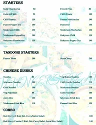 Hunger's Treat menu 1