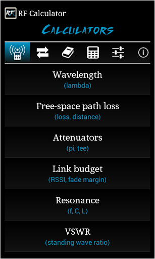 RF Calculator