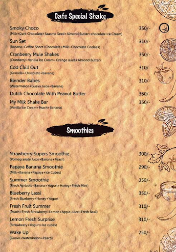 Tamashaa Dekh Lounge Cafe menu 